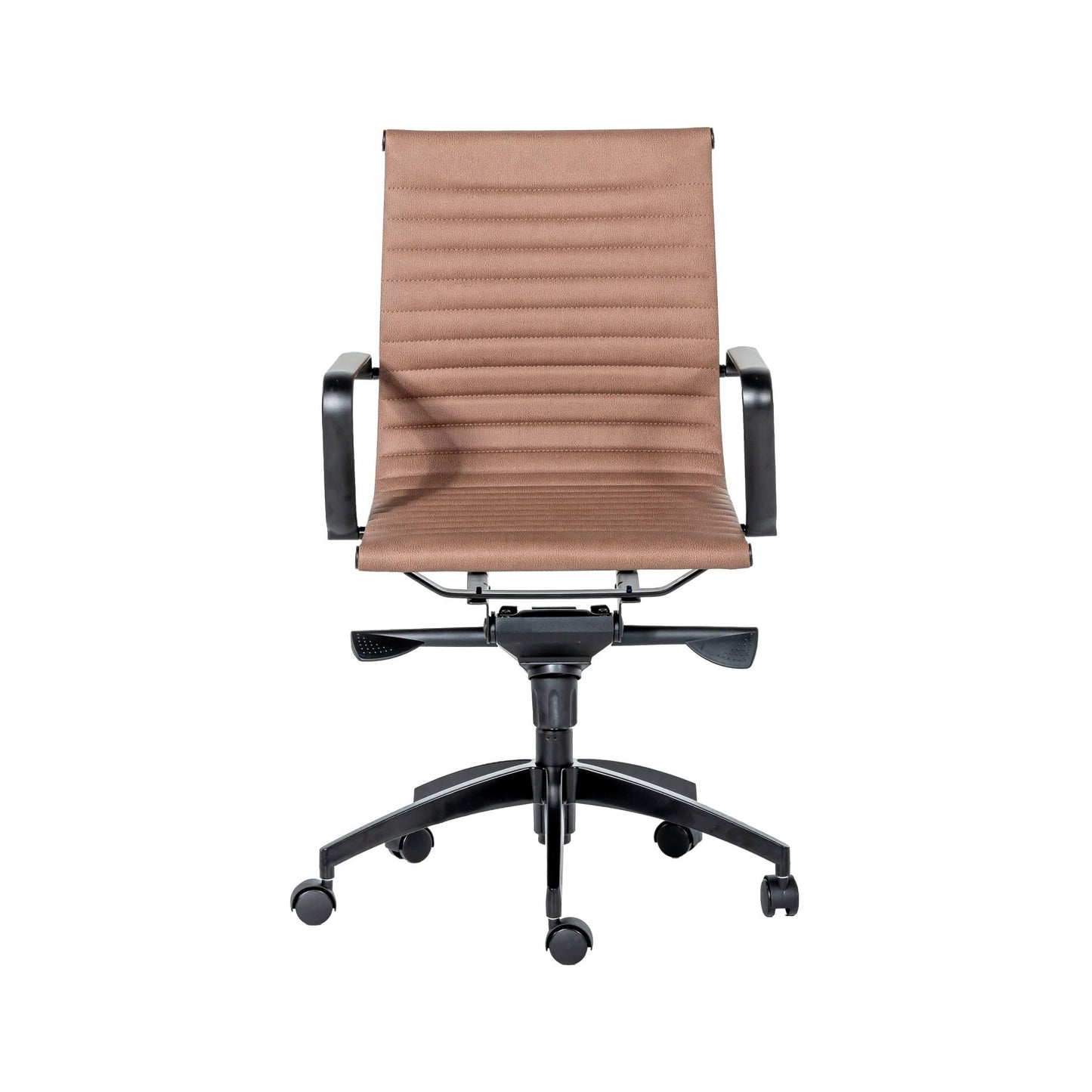 PU605M medium-back executive chair in tan PU
