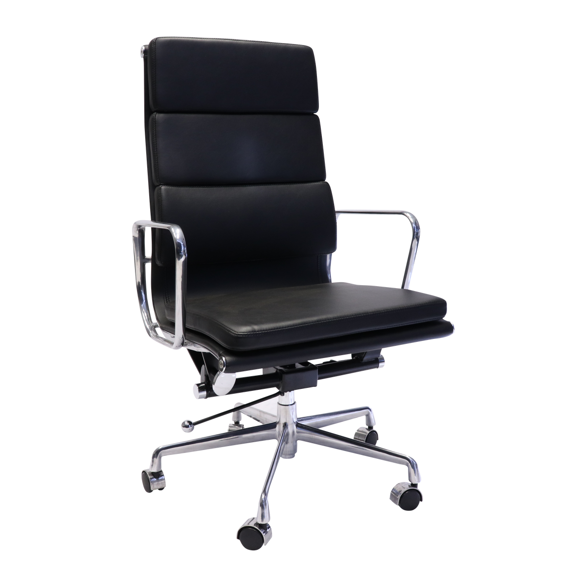 PU900H high back executive chair front view for office furniture hire