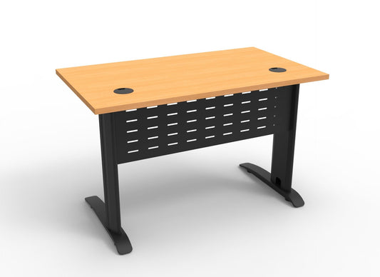 Rapid Span Desk black frame primary view for office furniture hire