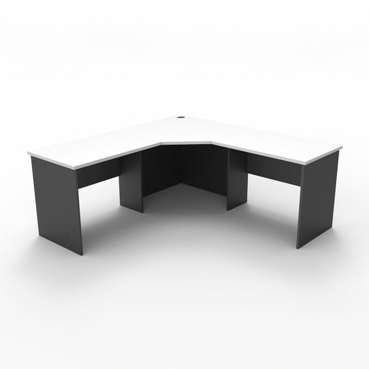 Rapid Worker Corner Workstation Hire in natural white - primary view