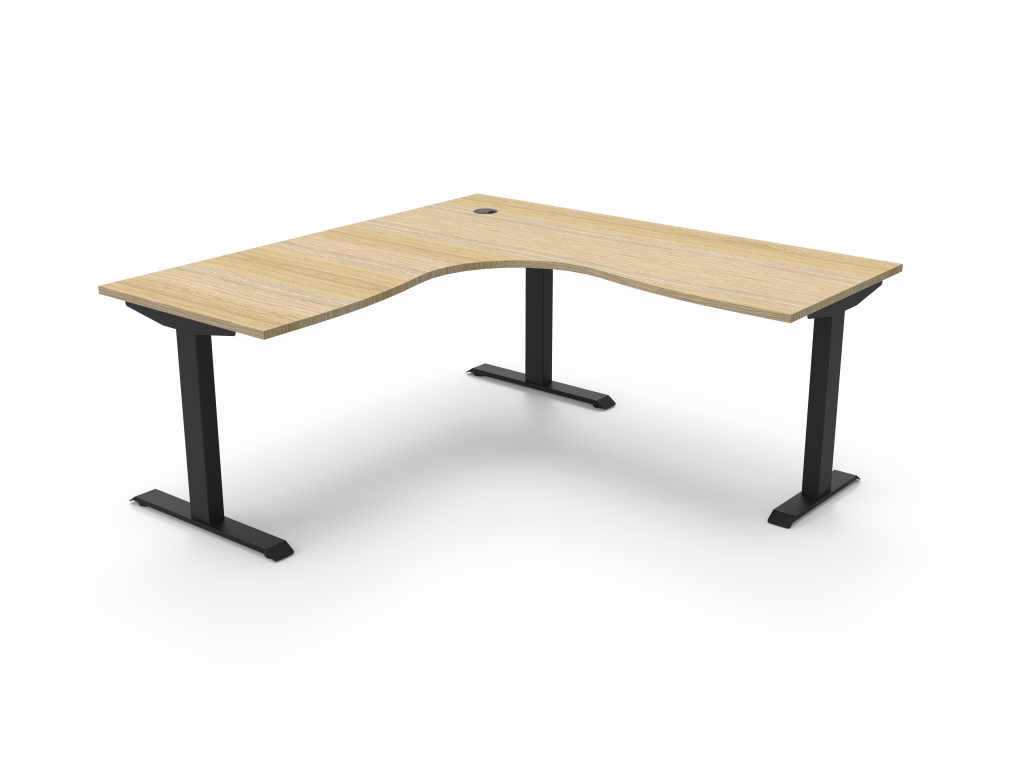 Boost Static Corner Workstation product view for office furniture hire