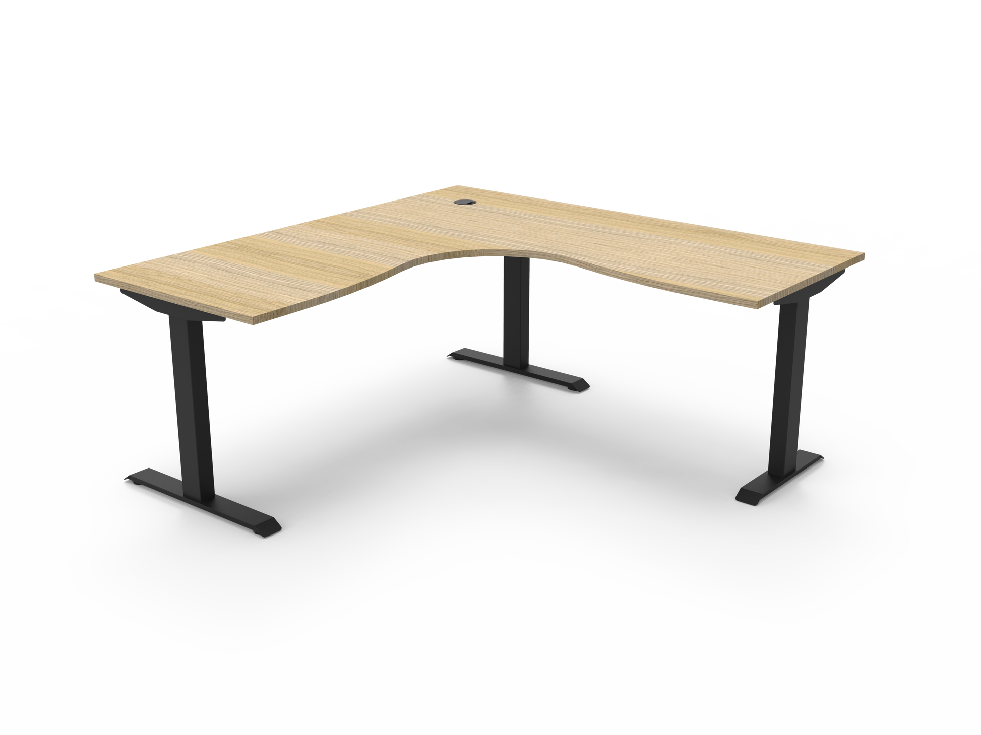 Boost Static Corner Workstation product view for office furniture hire