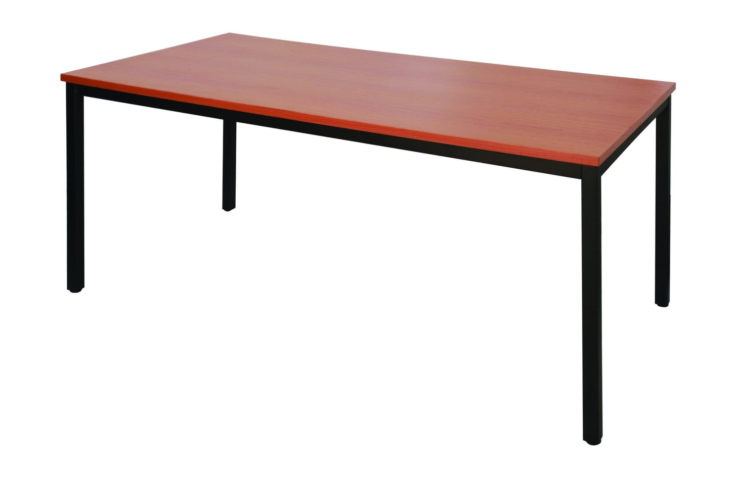 Rapidline Steel Frame Table Cherry / 1800mm W x 750mm D x 730mm H product view for office furniture hire