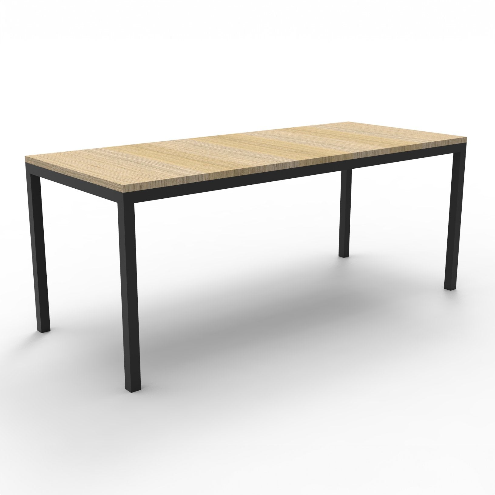 Rapidline Steel Frame Table Natural Oak / 1800mm W x 750mm D x 730mm H primary view for office furniture hire