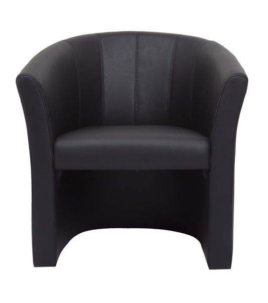 Space Single Executive Tub Chair Hire in black - primary view