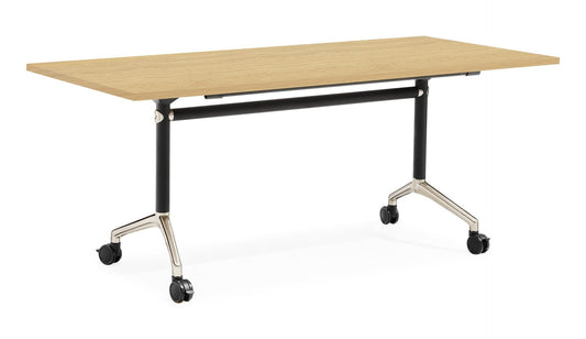 Typhoon Flip Top Table Hire in natural oak - primary view
