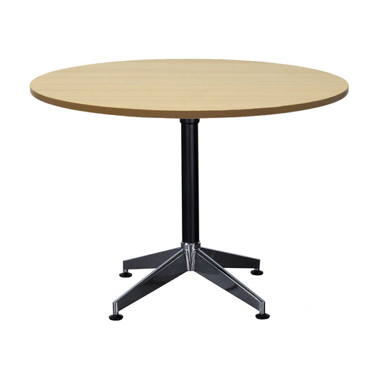 Typhoon 4 Star Round Table Hire in natural oak - primary view