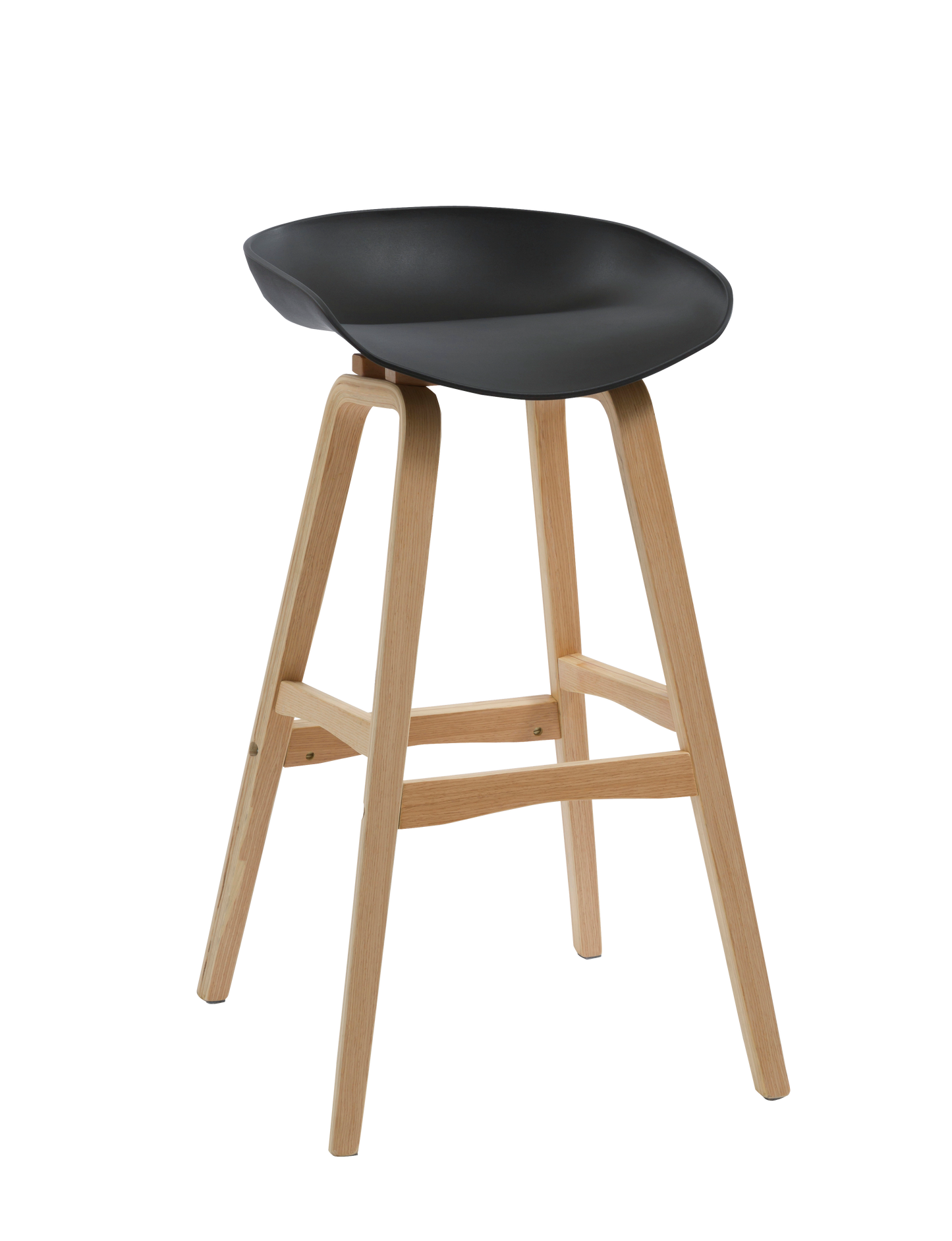 Virgo Stool Black Shell primary view for office furniture hire