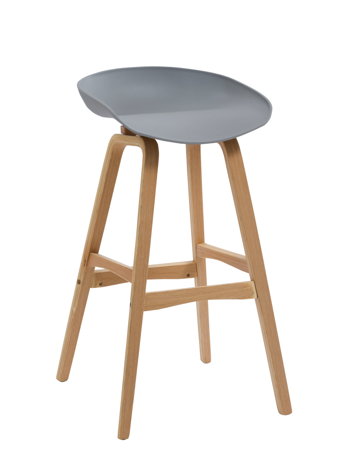 Virgo Stool Grey Shell product view for office furniture hire