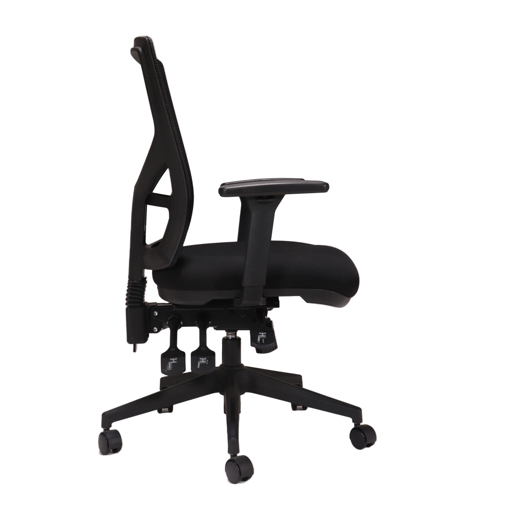 Breeze mesh chair adjustment detail for task chair hire