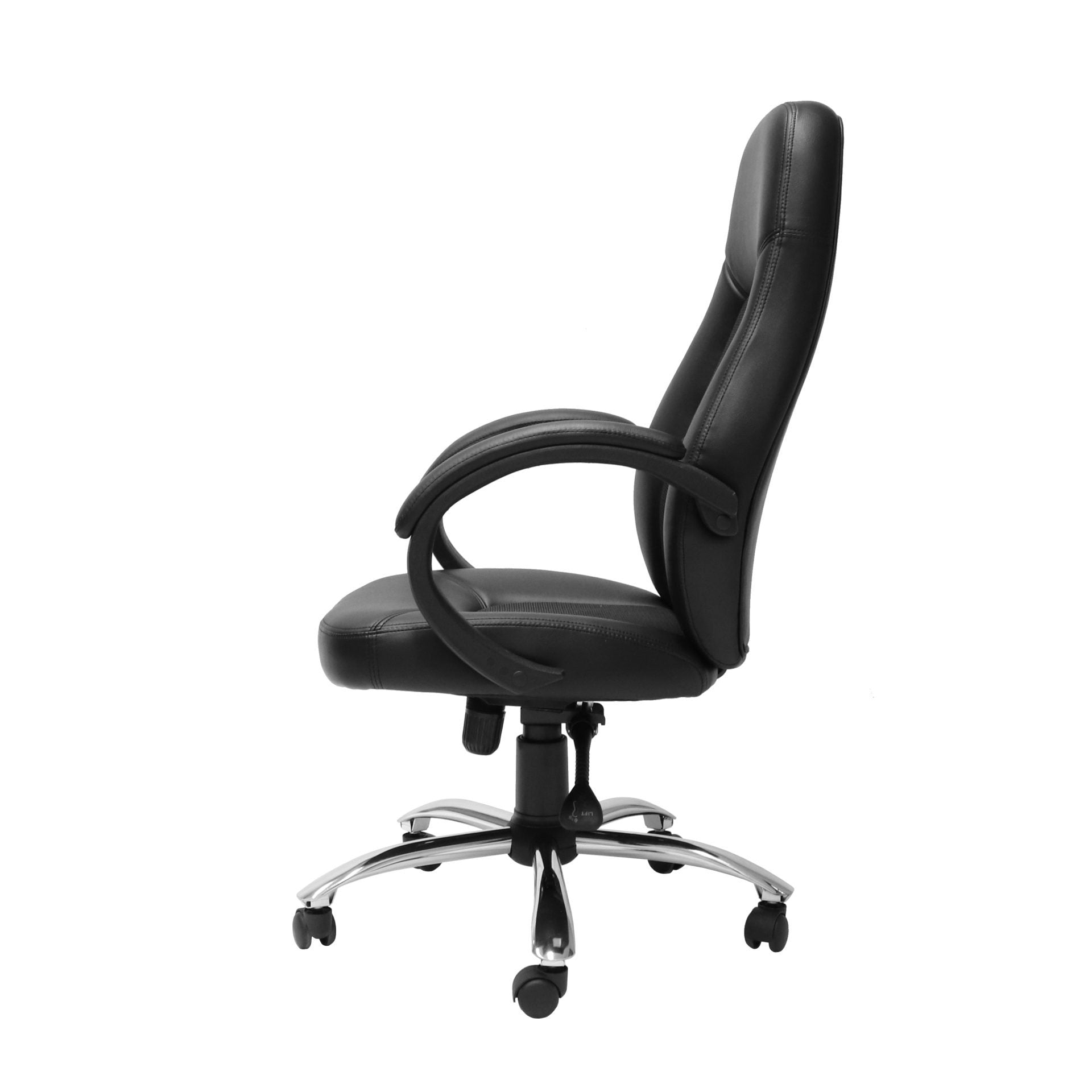 CL410 high back chair side detail for office furniture hire