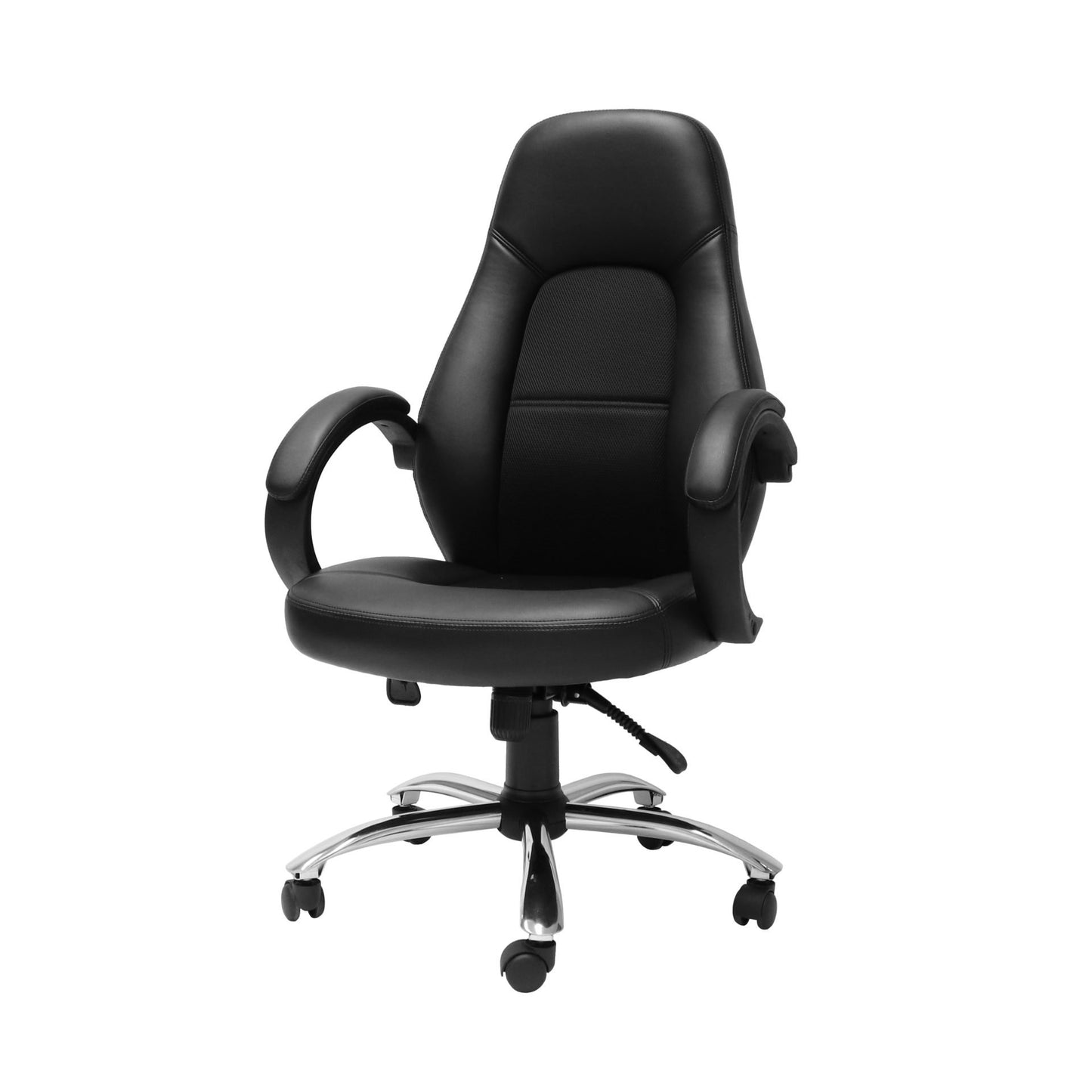 CL410 high back executive office chair with chrome five star base