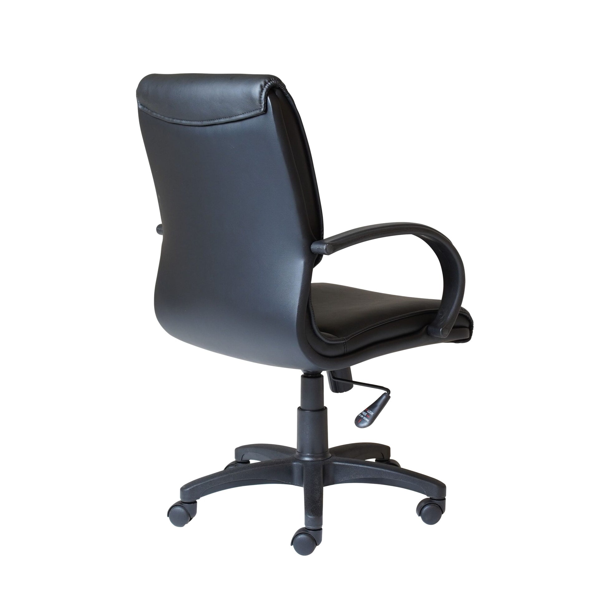 CL610 Medium Back PU Executive Chair with fixed loop arms
