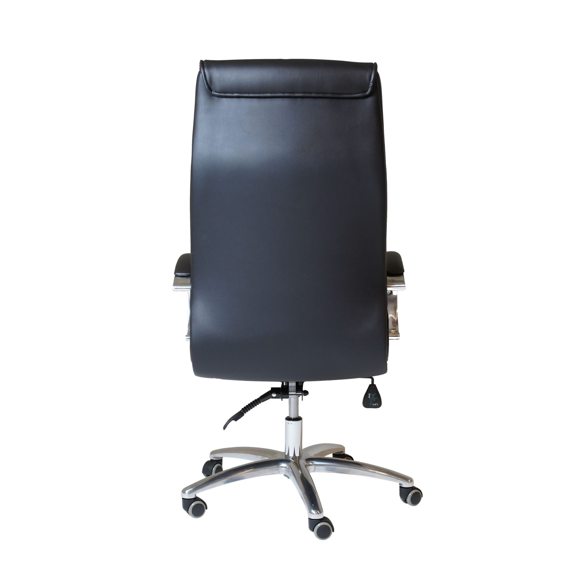 CL820 black PU executive chair rear view for office hire