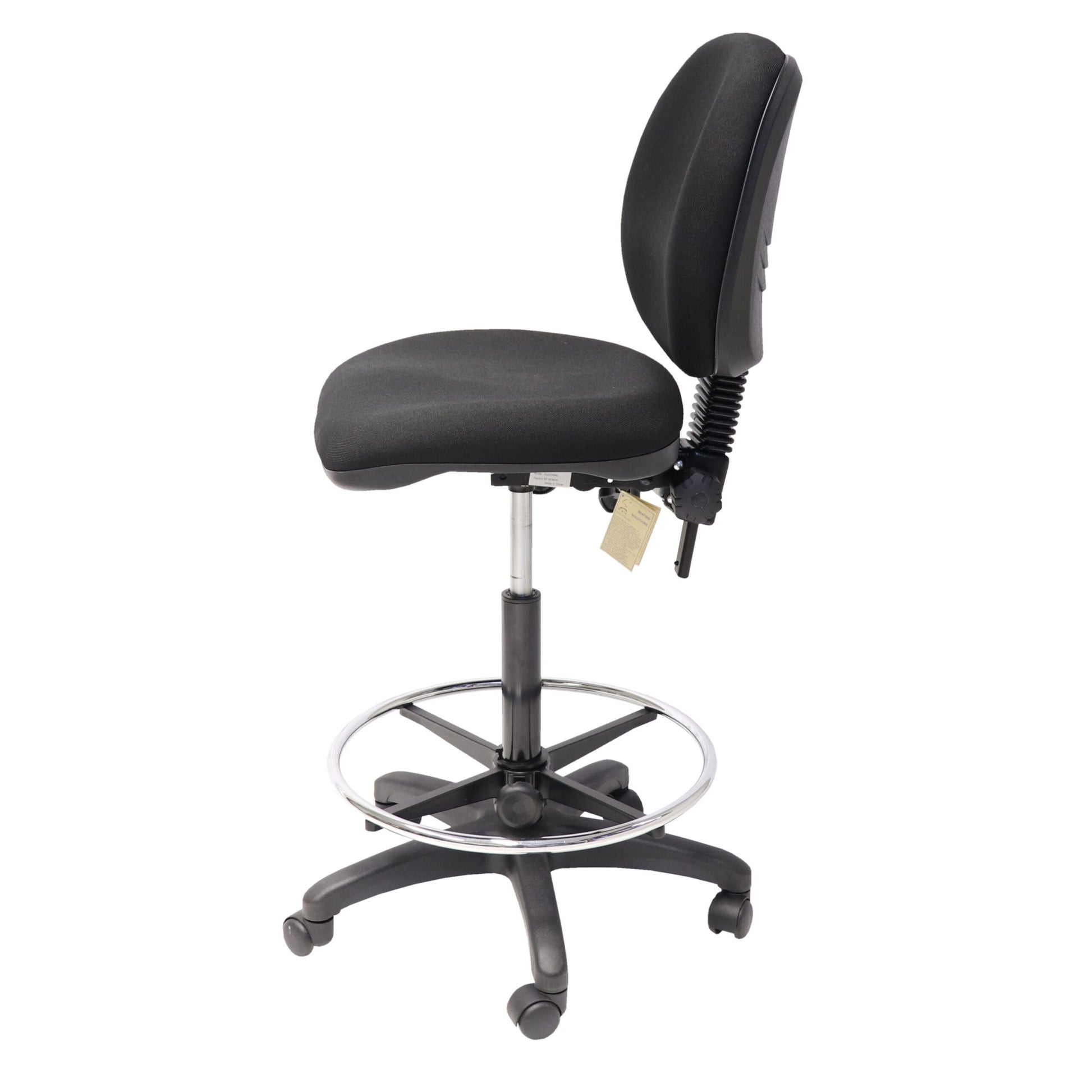 EC070BM drafting chair side view for elevated workstation hire