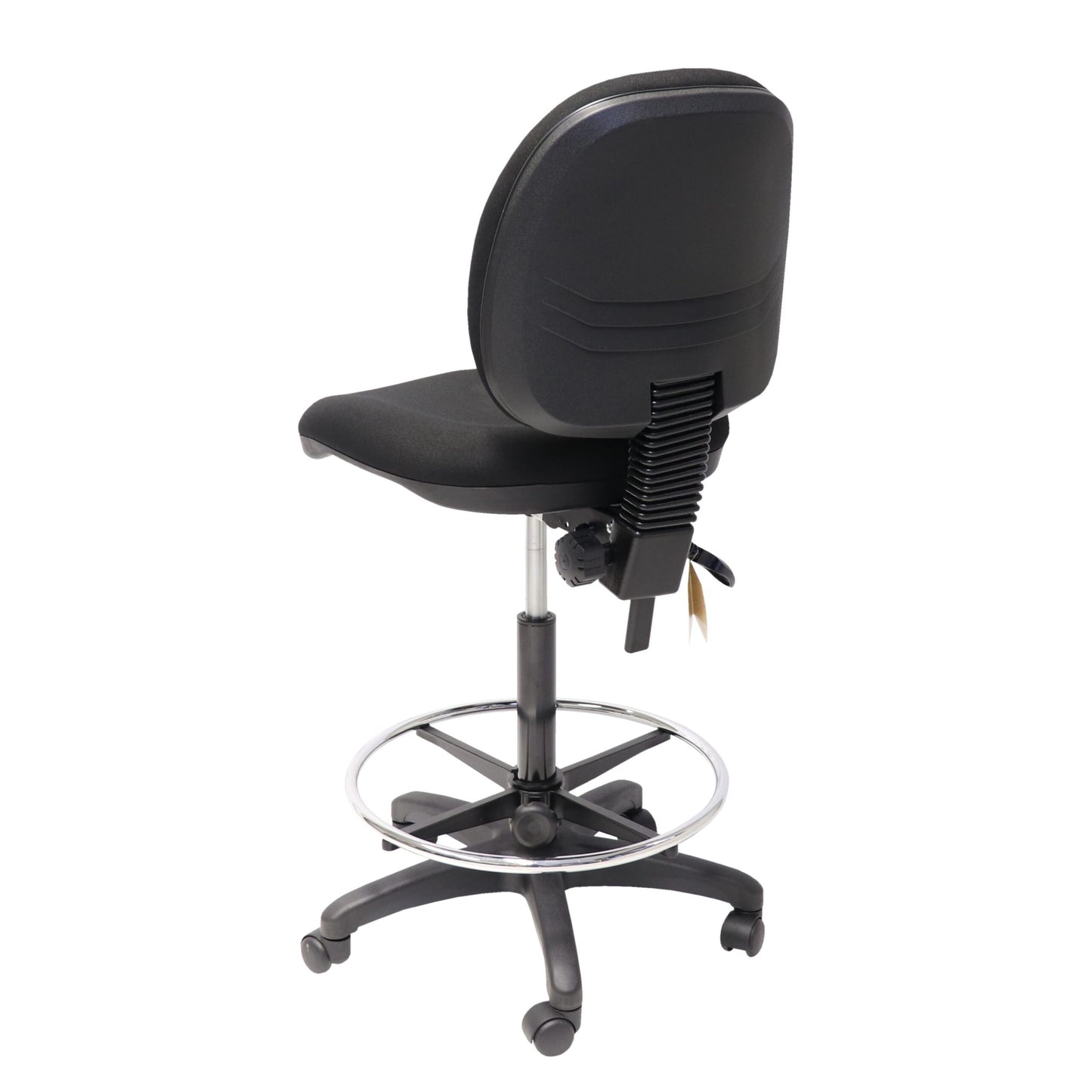 EC070BM drafting chair chrome foot ring detail for office hire