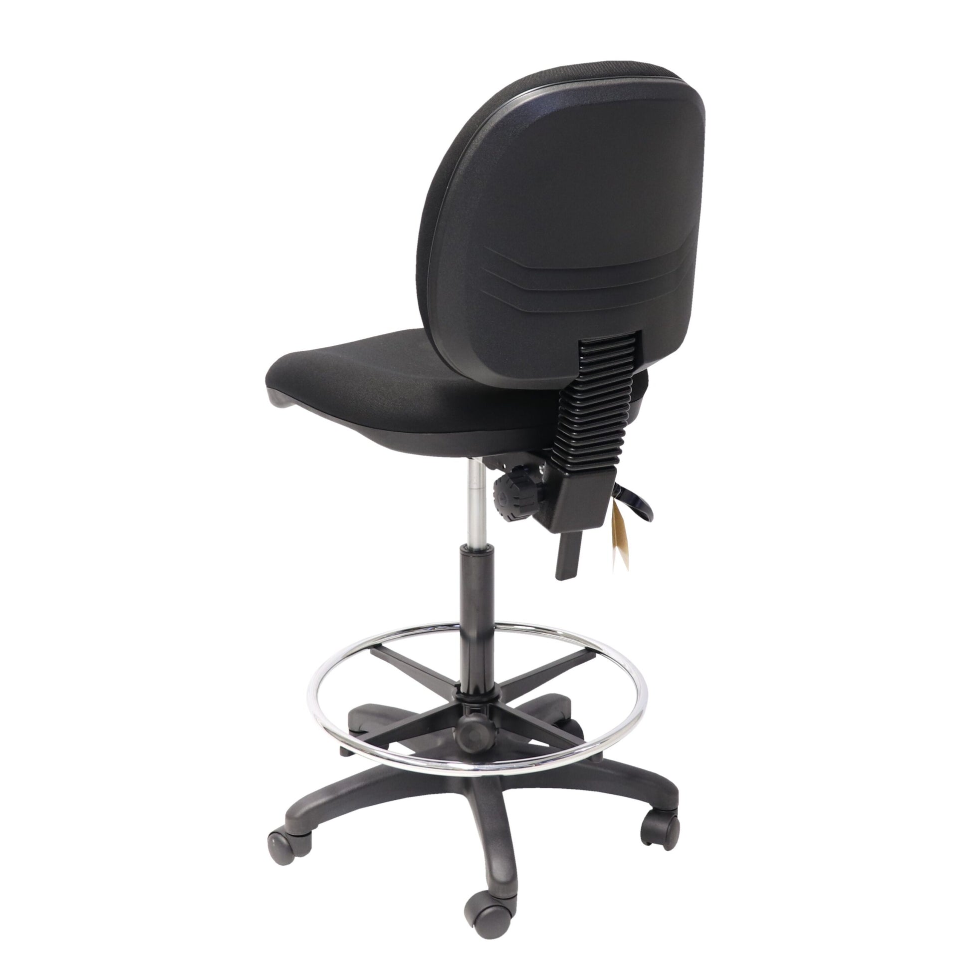 EC070BM drafting chair chrome foot ring detail for office hire