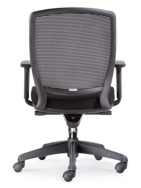 Hartley Task chair back mesh detail for task chair hire