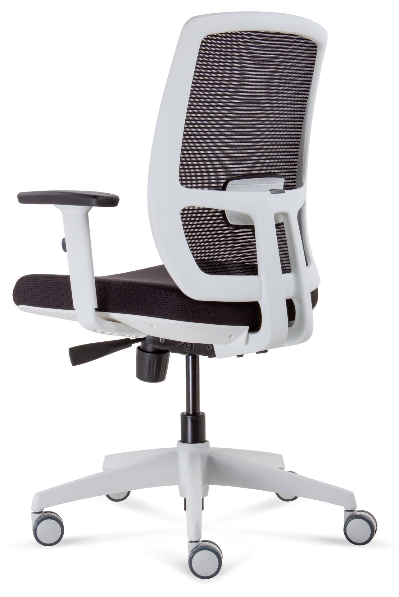 Luminous Promesh chair white base detail for task chair hire