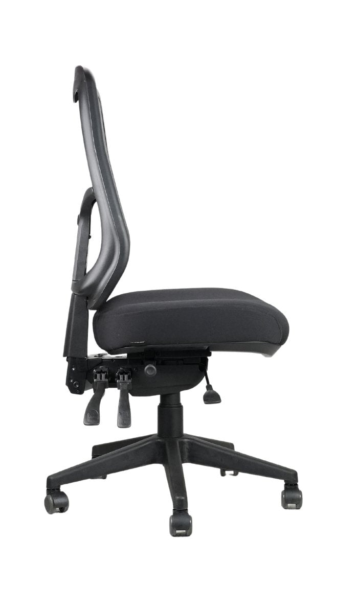 Merida high back chair adjustment detail for task chair hire