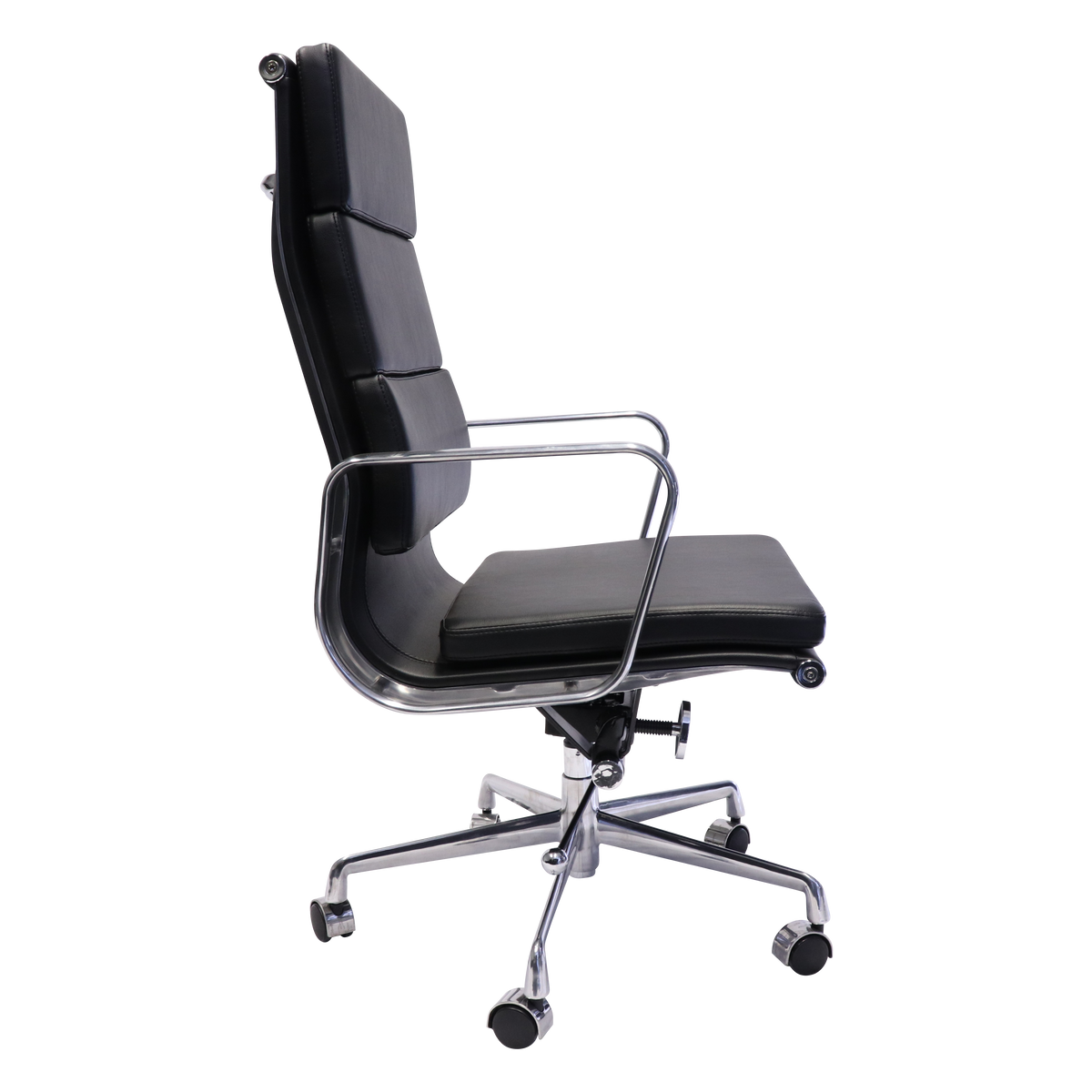 PU900H high back chair side view for meeting room hire