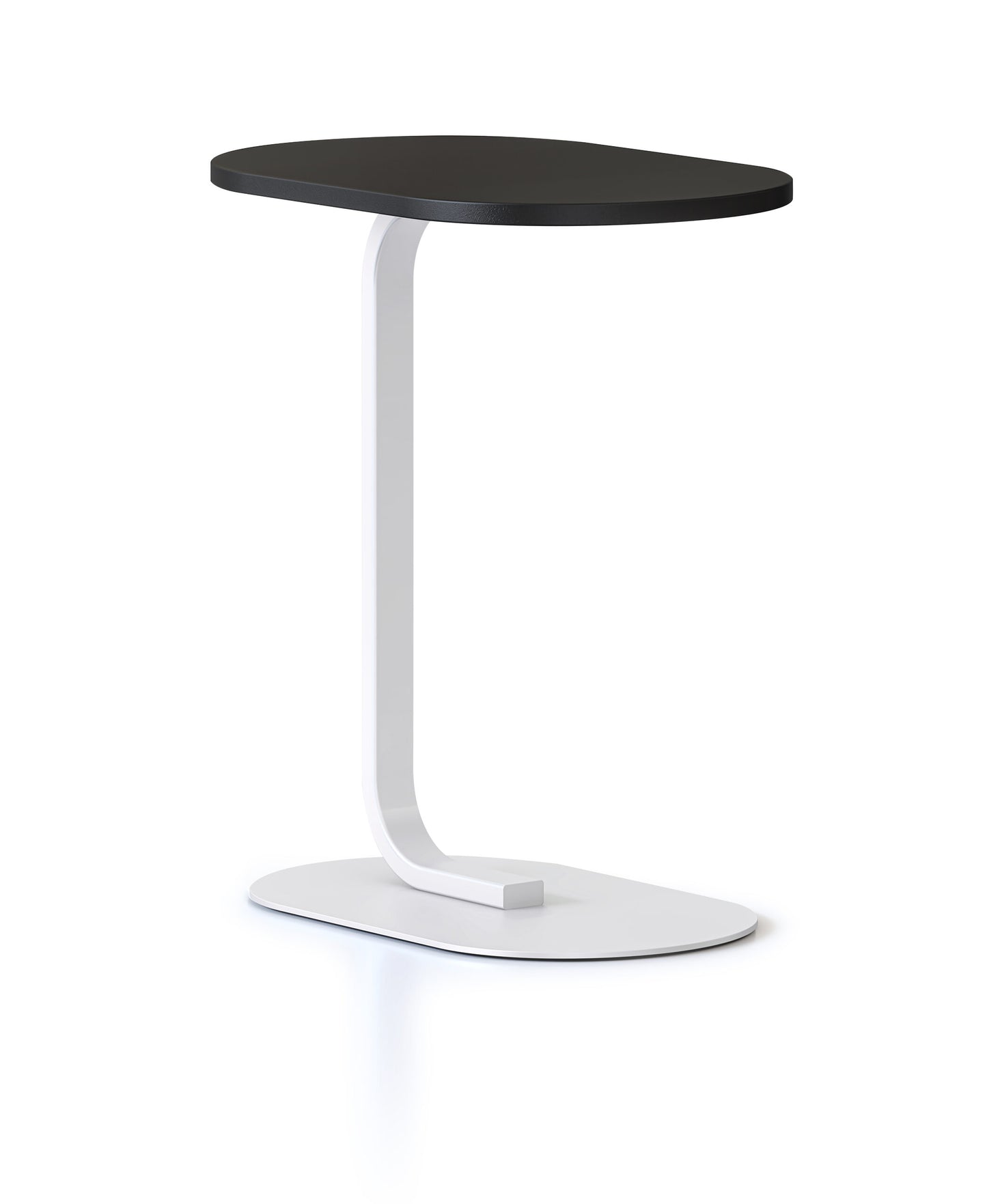 Selene Side Table White P/C / Black primary view for office furniture hire