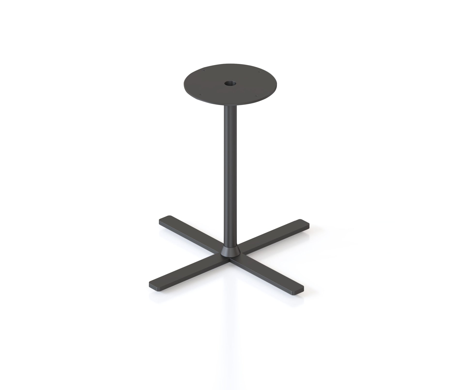Kolo Side & Coffee Table Base Black P/C / 500mm x 500mm x 432mm H primary view for office furniture hire