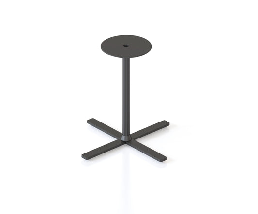 Kolo Side & Coffee Table Base Hire in black - angled view