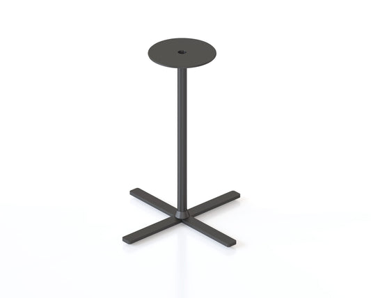 Kolo Side & Coffee Table Base Hire in black - angled view
