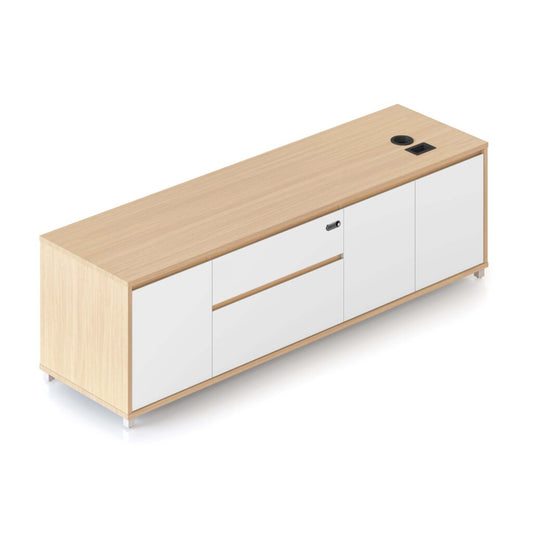 Executive Height Adjust Cabinet Hire - angled view