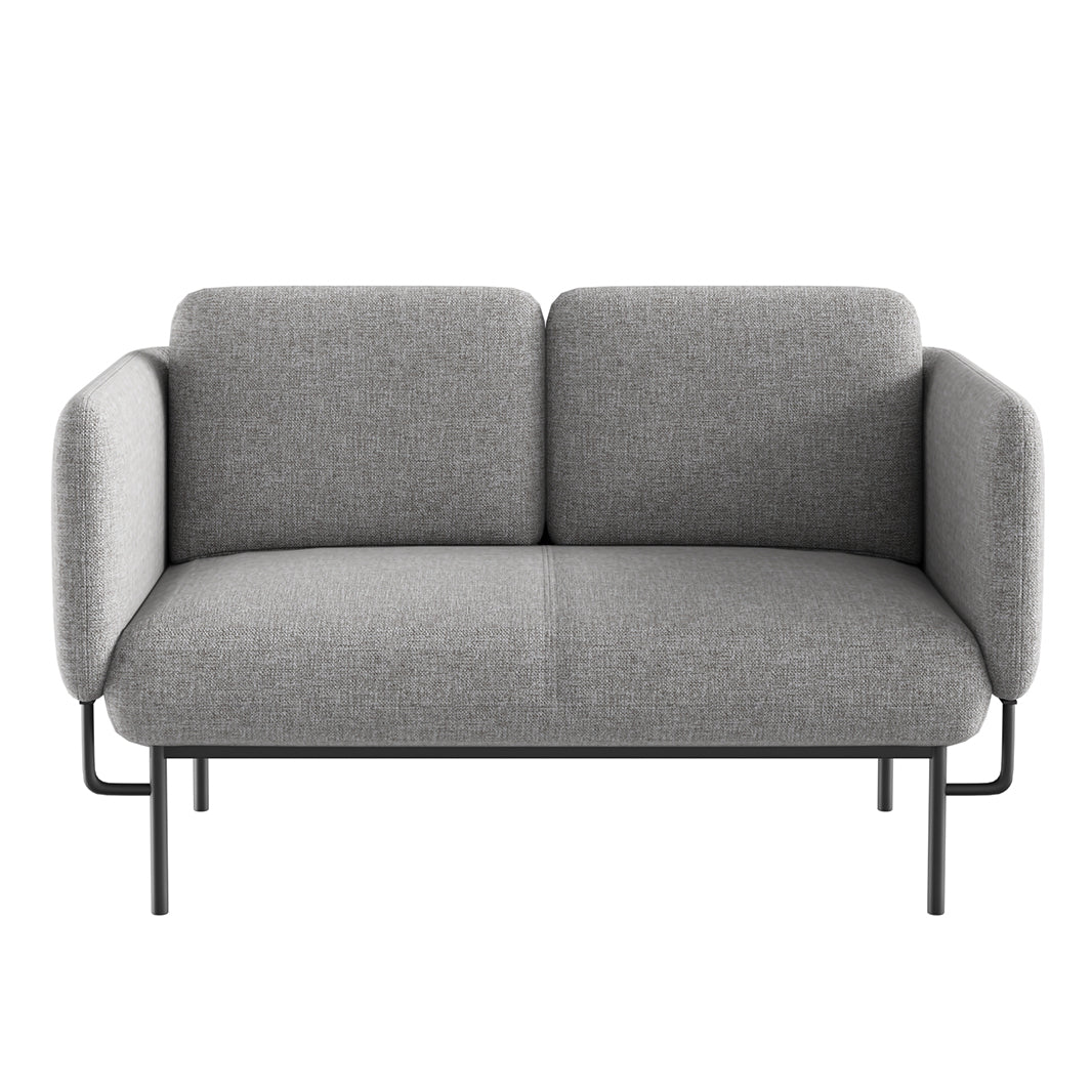 Capri 2 Seater Lounge in light grey commercial fabric