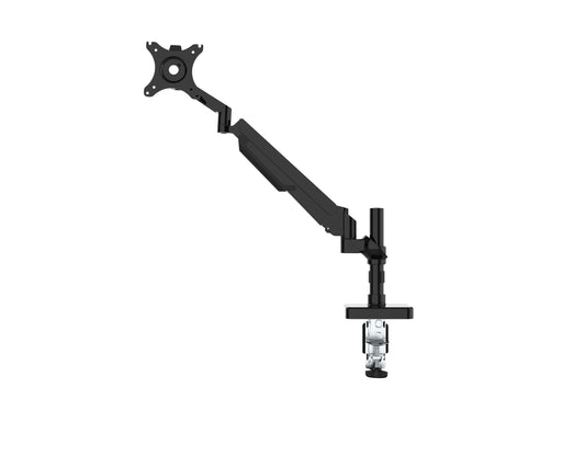 Core Single Gas Spring Monitor Arm side view showing adjustable arm