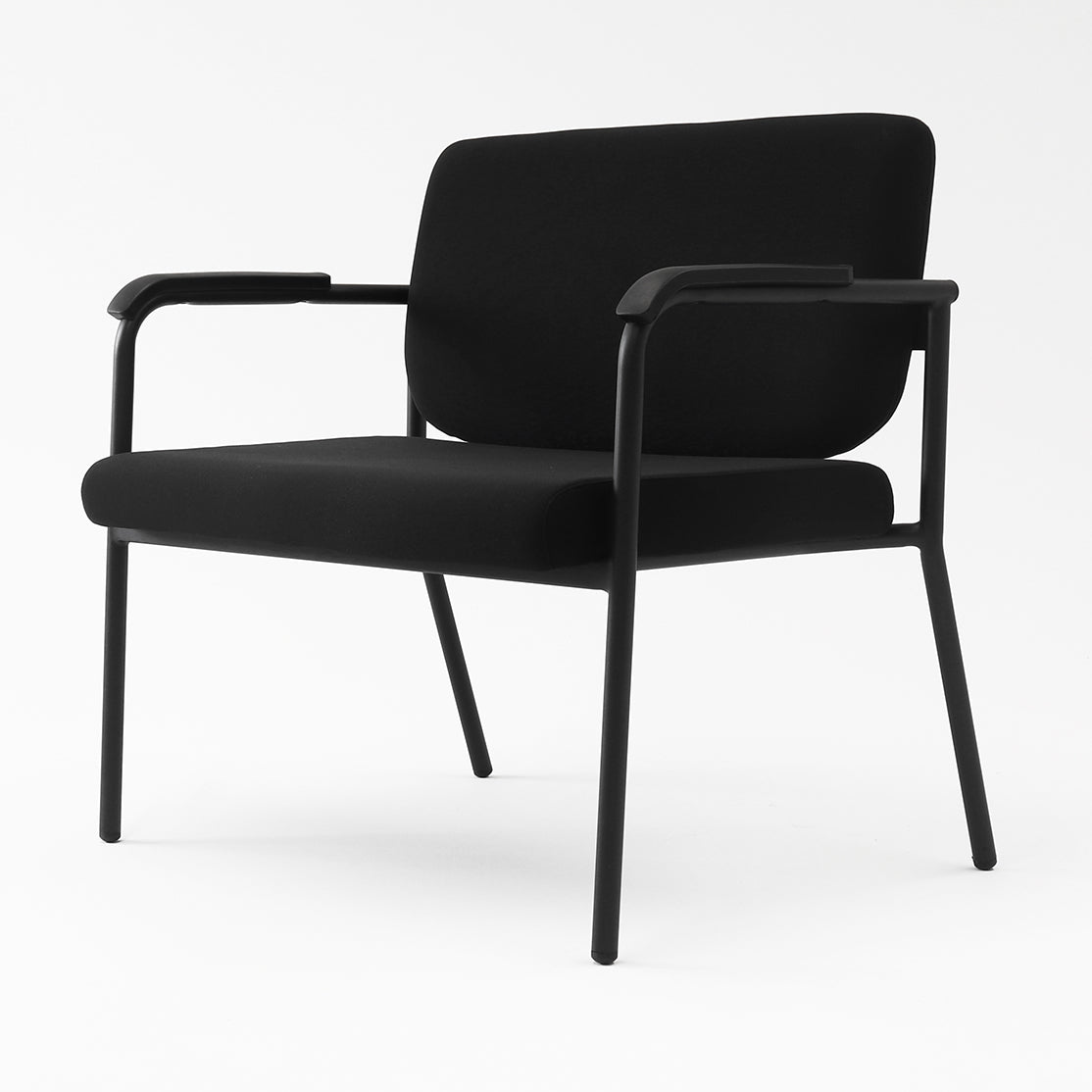 Endura Max Bariatric Chair rear angle showing upholstered backrest