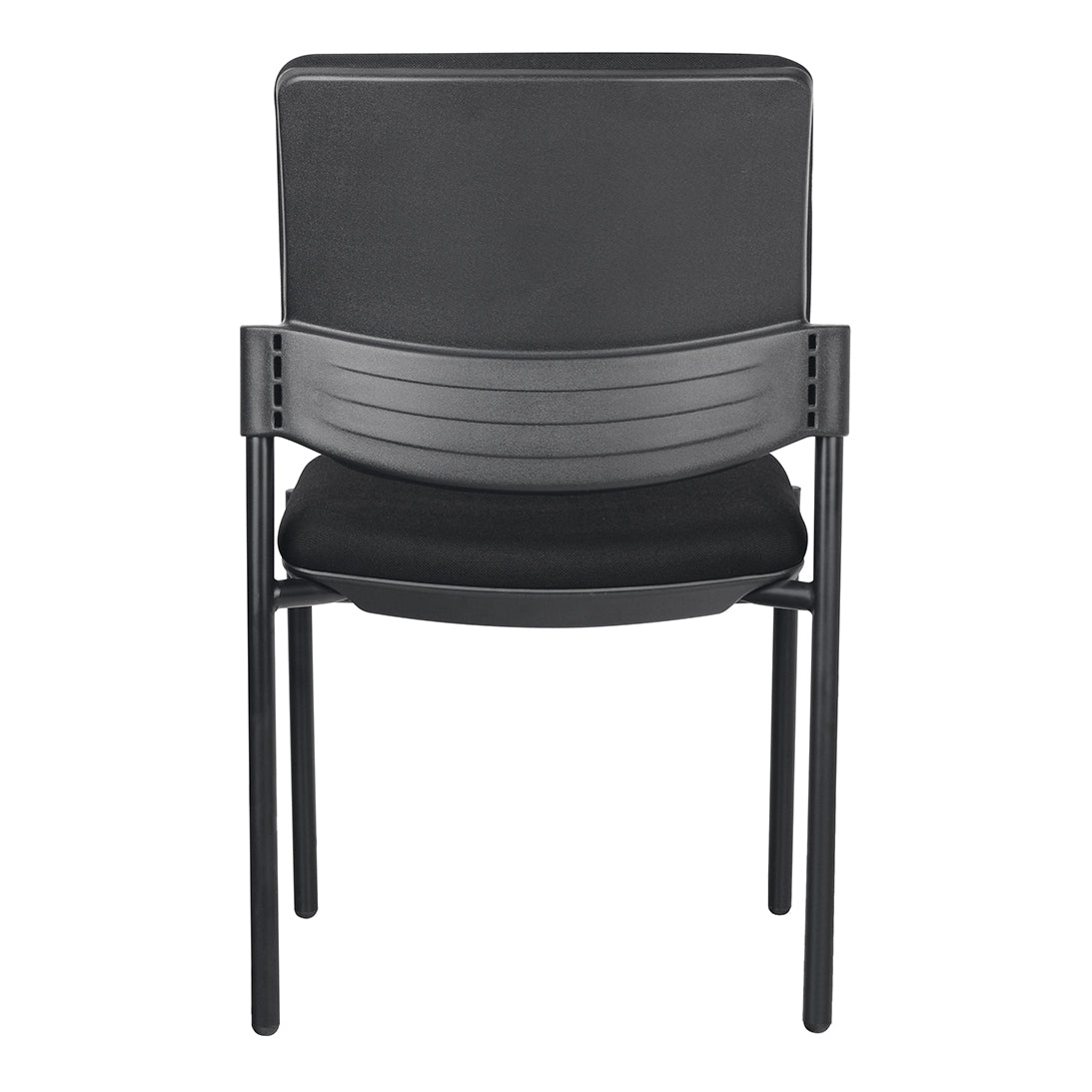 Endura Visitor Chair detail view showing black frame and chair profile