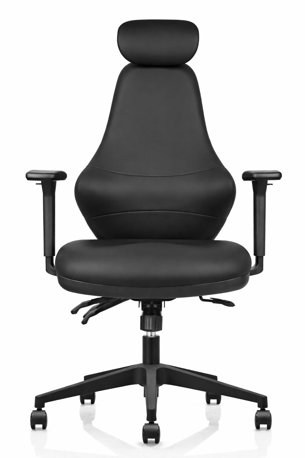 Ergora High Back Posture Chair detail view showing ergonomic back and seat