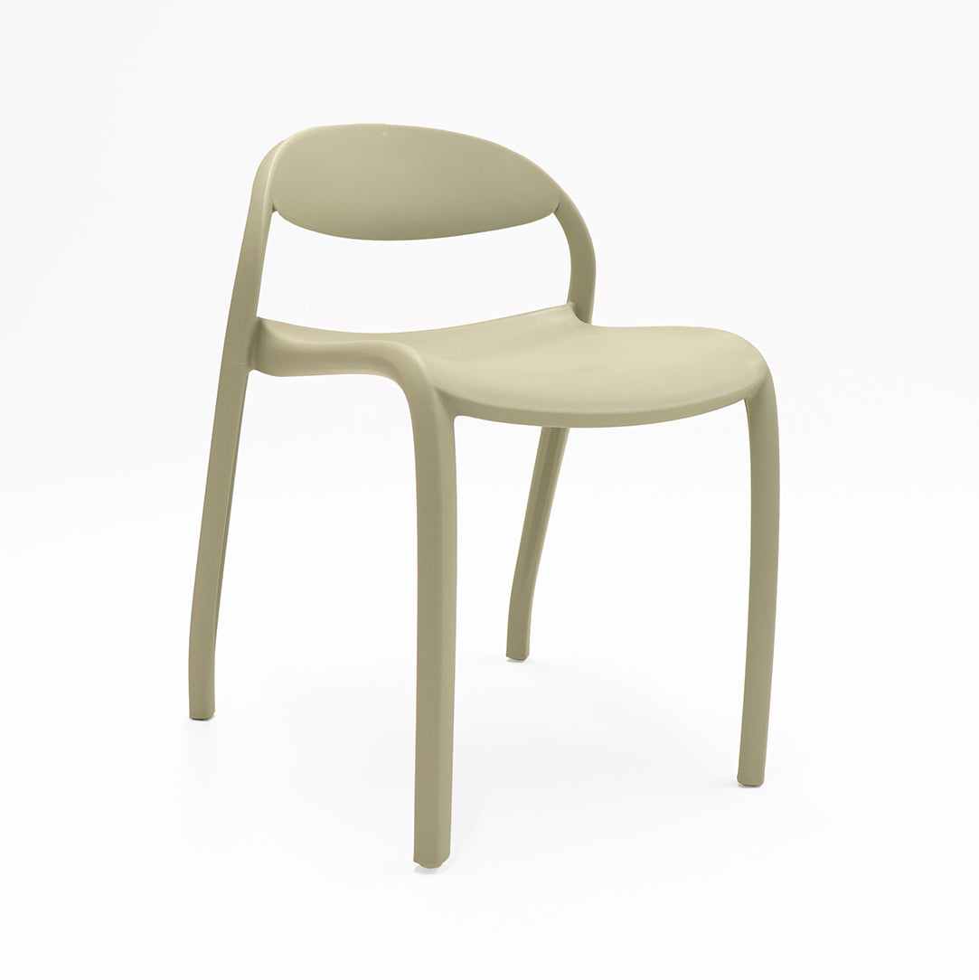 Flexi Junior Stacking Chair in green for classroom seating