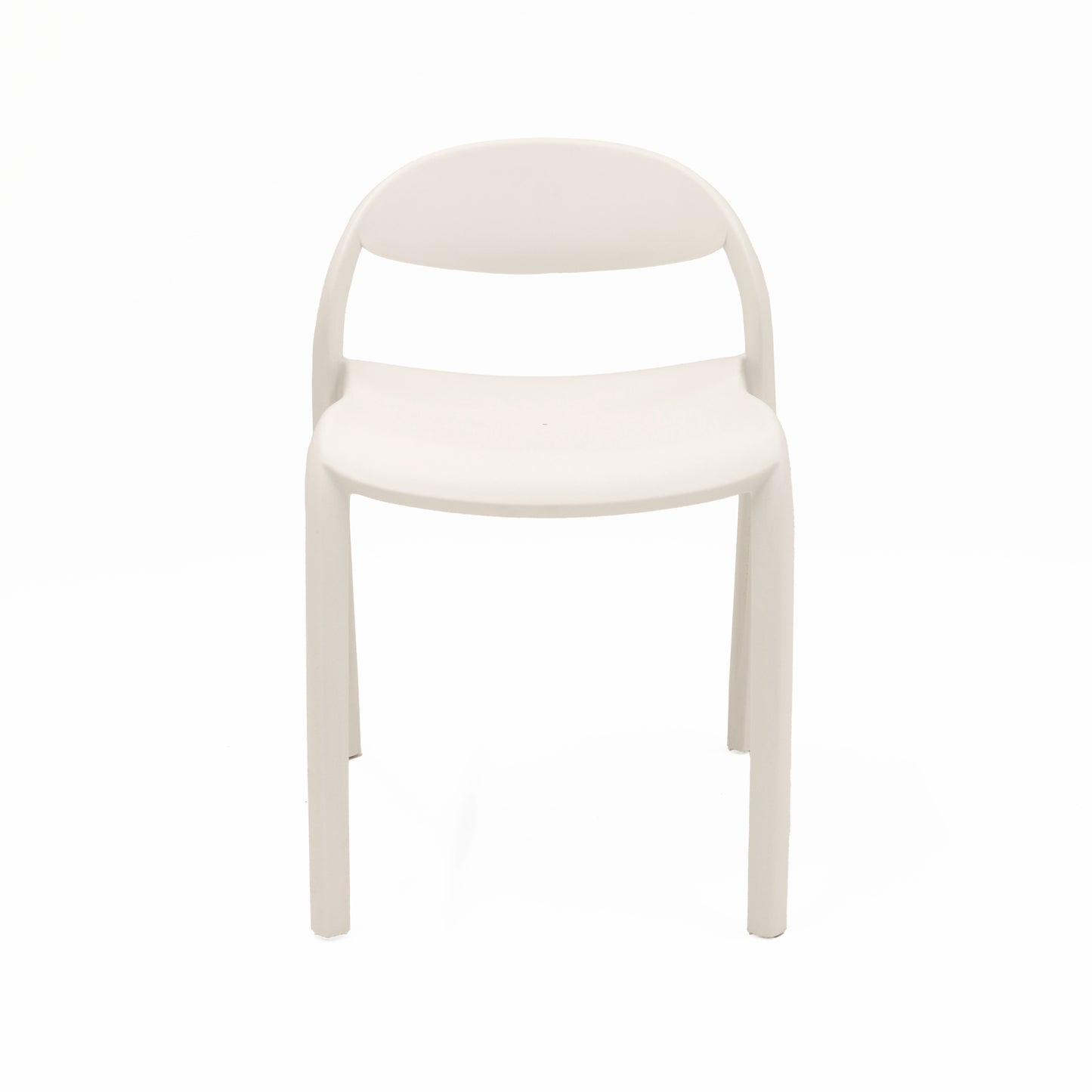Flexi Junior Stacking Chair in white on a plain studio background