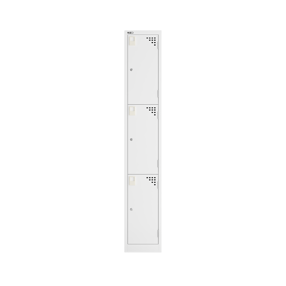 GO Steel 3 Door Locker product view for office furniture hire