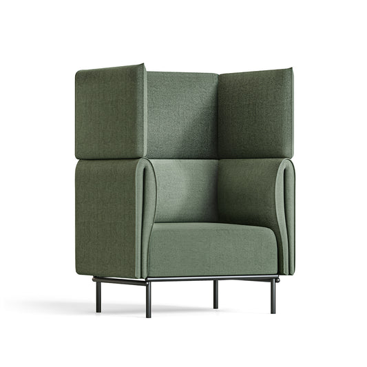 Velto 1 Seater Lounge Hire in olive - alternate view